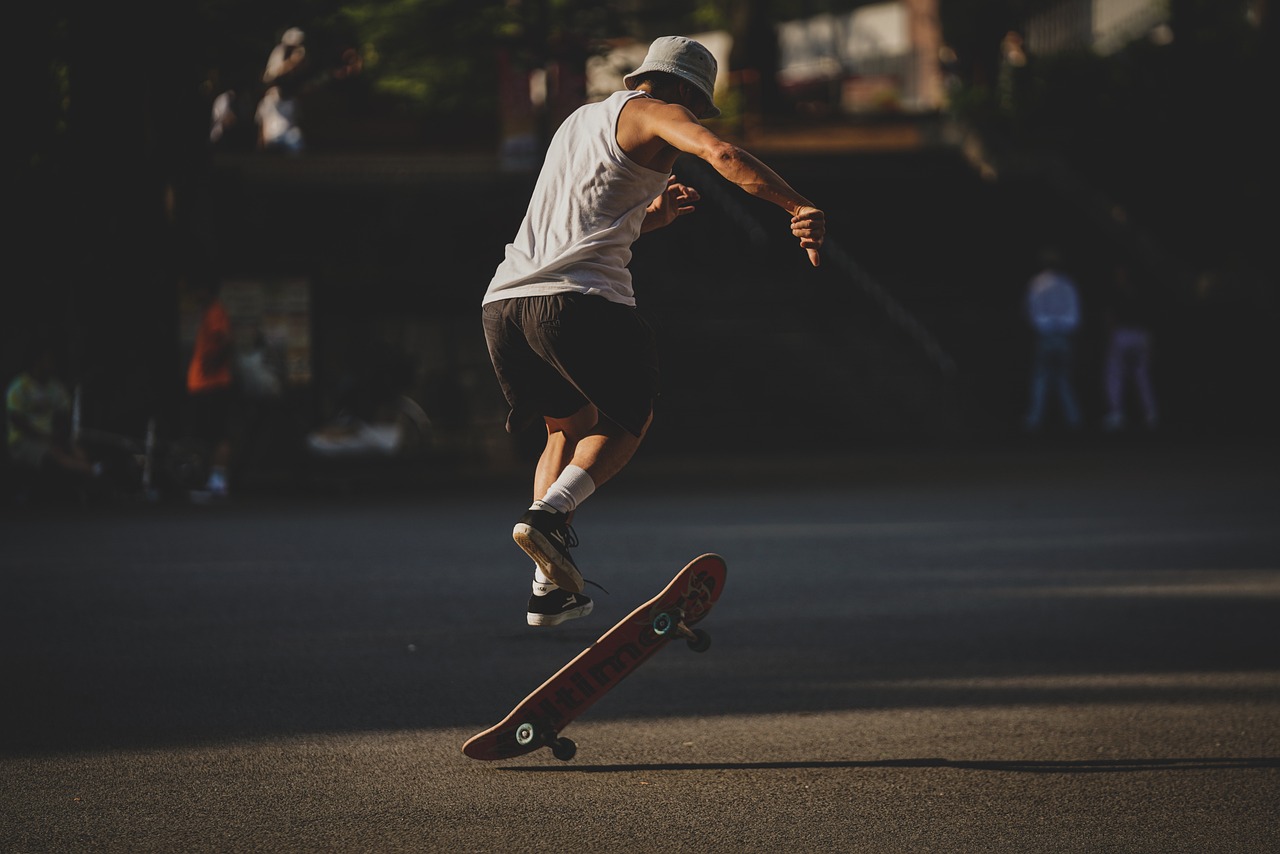Skater in streets